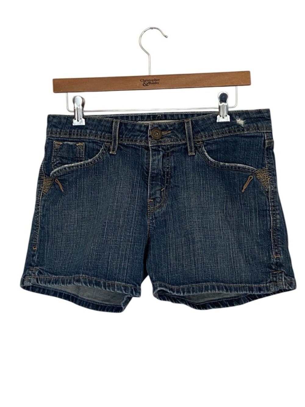 Levi Strauss Signature Denim Jean Shorts Women’s Size 8 Low Rise Blue 32x4